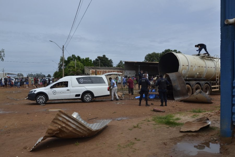 Explosão de tanque de transporte de combustível deixa um morto e outro em estado grave em Vilhena